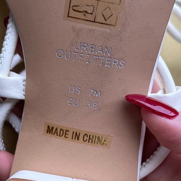 Urban Outfitters White Strappy Sandals - Picture 7 of 7
